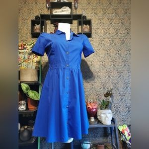 Custom dynamite dress with skull buttons